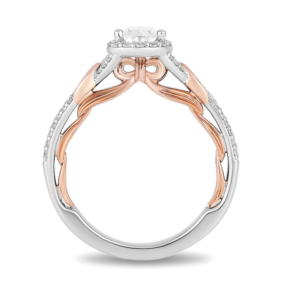 Enchanted Disney Majestic Princess Diamond Engagement Ring White Gold  Jewelry 3/4 CTTW | Jewelili